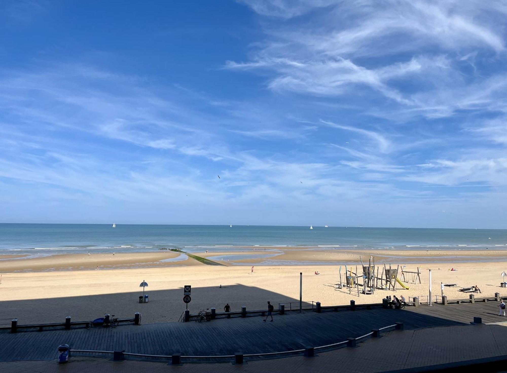 Panoramic Seaview Apartment With Free Private Garage Ostenda Zewnętrze zdjęcie